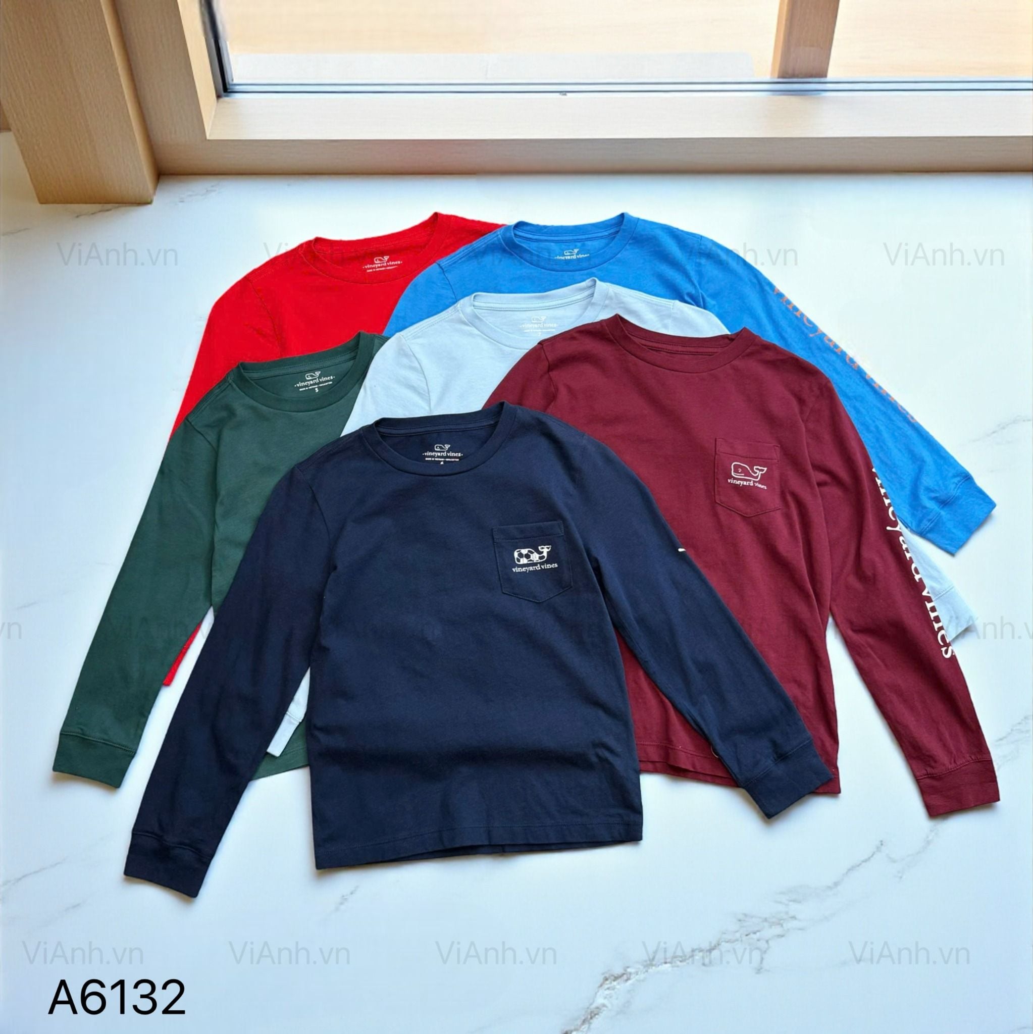 SET 2 áo dài tay trẻ em cotton VV / MÀU NGẪU NHIÊN TONE MÀU TRẦM