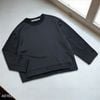 Áo sweater dài tay xẻ tà kiểu Hàn / ĐEN