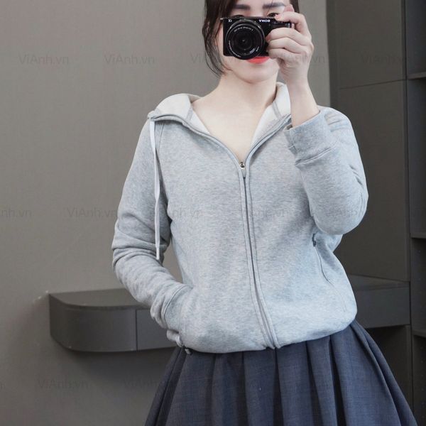 Áo khoác K3 hoodie có mũ style US A6163 / XÁM