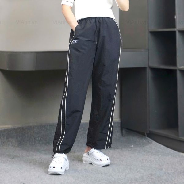 Quần dài Q93 cạp chun rút gấu style Hàn A6193 / ĐEN