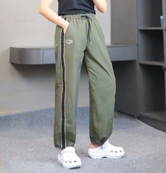 Quần dài Q95 cạp chun rút gấu style Hàn A6195 / XANH RÊU