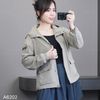 Áo M2 khoác gió có mũ style Hàn A6202 /  XÁM XANH