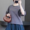 Áo sweater A4 tay bồng style US A6204 / XÁM