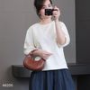 Áo sweater A5 tay bồng style US A6205  / TRẮNG KEM