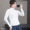 Áo thun H11 dài tay cổ 5 phân A6211 / TRẮNG KEM