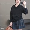 Áo A28 sweater dài tay có cổ style Hàn A6228 / ĐEN