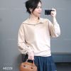 Áo A29 sweater dài tay có cổ style Hàn A6229 / BE
