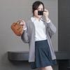 Áo khoác K38 dệt kim Cardigan style Nhật A6238 / XÁM