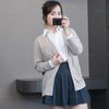 Áo khoác K40 dệt kim Cardigan style Nhật A6240 / BE