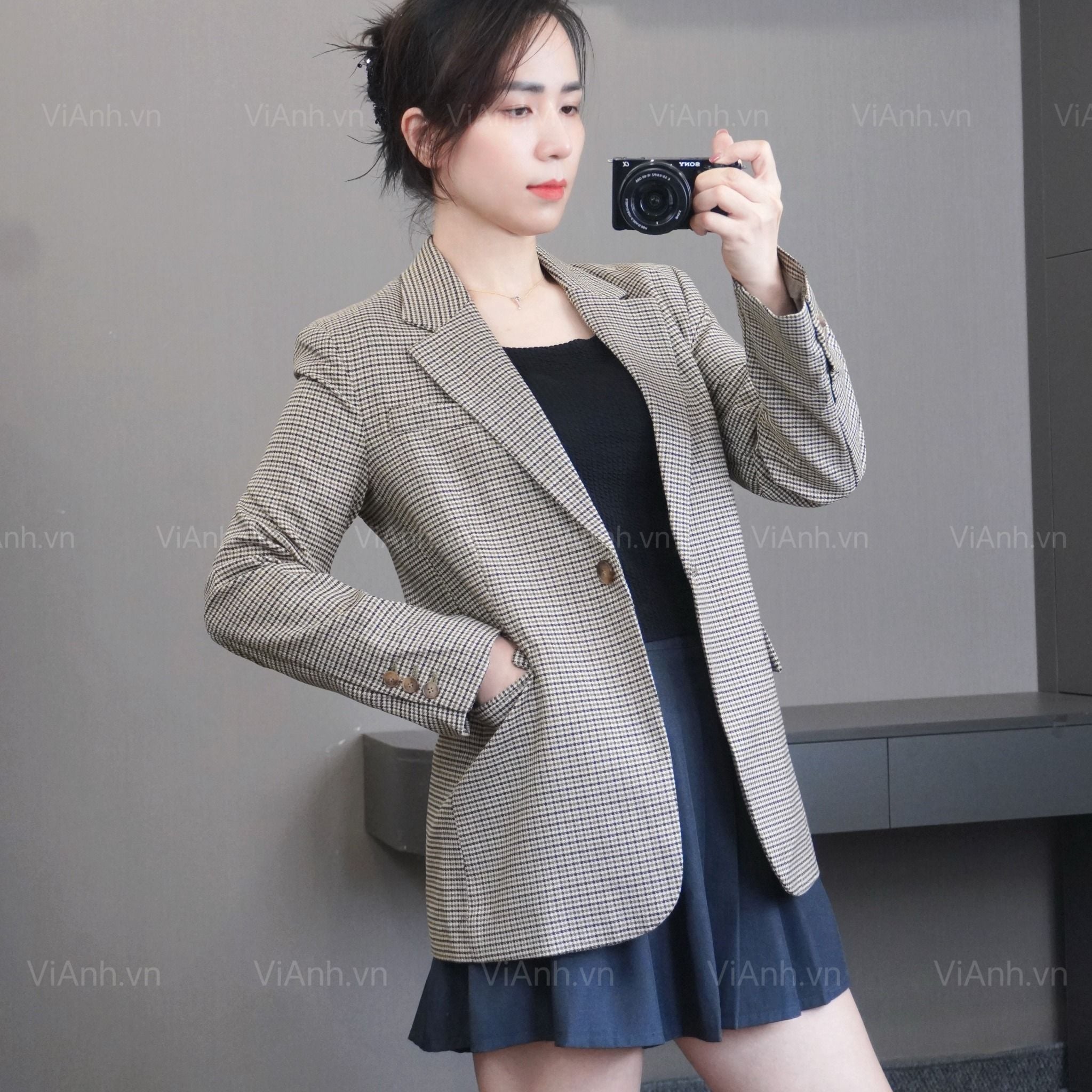 Áo vest K57 style Âu A6257  / KẺ NÂU