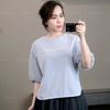 Áo A58 tay bồng style Nhật / Freesize A6258 / XANH XÁM