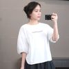 Áo A59 tay bồng style Nhật / Freesize A6259 / TRẮNG