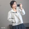 Áo khoác dạ style Hàn K78 / XÁM TRẮNG