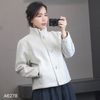 Áo khoác dạ style Hàn K78 / XÁM TRẮNG