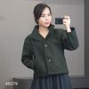 Áo khoác dạ K79 style Hàn /XANH