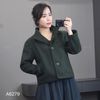Áo khoác dạ K79 style Hàn /XANH