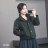 Áo khoác dạ K79 style Hàn /XANH