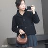 Áo khoác dạ K81 style Hàn A6281 / ĐEN