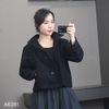 Áo khoác dạ K81 style Hàn A6281 / ĐEN