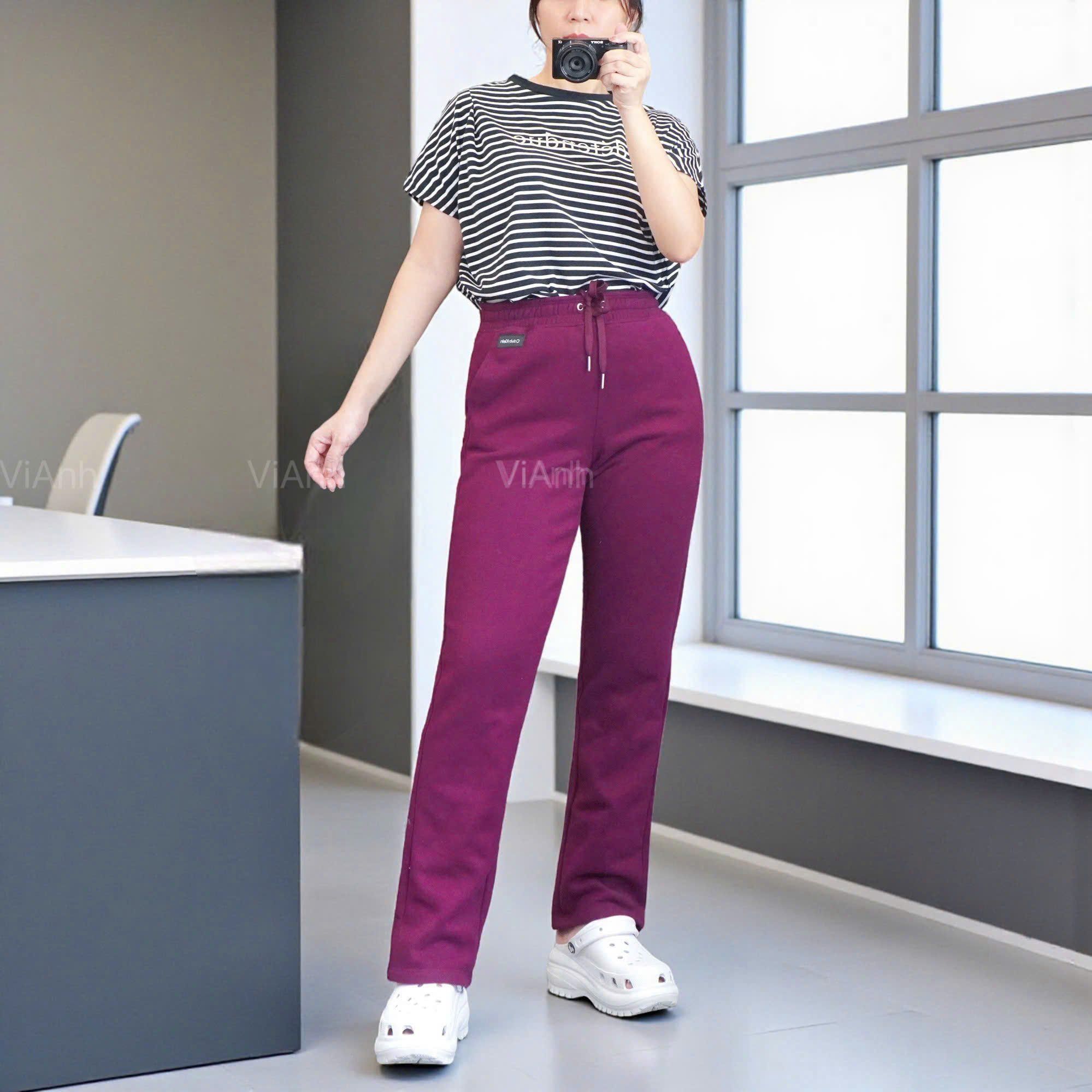 Quần dài Q70 style Âu A6370 / TÍM HỒNG