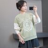 Áo sweater trẻ em ng lớn style Âu G/J / Đen T6 - Trắng T7