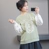 Áo sweater trẻ em ng lớn style Âu G/J / Đen T6 - Trắng T7