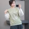 Áo sweater trẻ em ng lớn style Âu G/J / Đen T6 - Trắng T7