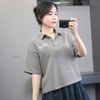Áo nỉ ngắn tay cổ polo style Âu A5 A6