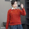 Áo A20 len dài tay style Hàn A6420 / ĐỎ