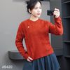 Áo A20 len dài tay style Hàn A6420 / ĐỎ