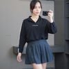 Áo sweater khoá cổ style Âu G/J ( G7 trắng sọc đen / G8 đen sọc trắng )