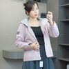 Áo khoác 2 lớp lót nỉ có mũ NET ( Hồng A7 / Đen A8 / Xám A9 )
