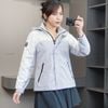 Áo khoác 2 lớp lót nỉ có mũ NET ( Hồng A7 / Đen A8 / Xám A9 )