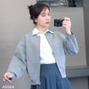 Áo khoác dệt kim khoá kéo xuất Nhật / FreeSize