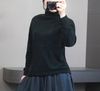 Áo len cao cổ UNI phom rộng (  C6 đen , C7 xanh lá , C8 ghi , C9 hồng )