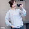 Áo sweater C11 thêu cherry Cotton Classic / GHI