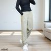 Quần dài jogger cạp chun bo gấu / C40 xanh lá , C41 đen , C42 xám , C43 nâu