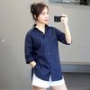 Áo sơ mi style Nhật / B1 xanh than , B2 trắng
