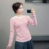 Áo thun vai bồng style US UK / C2 trắng kẻ đỏ - C4 xanh kẻ trắng