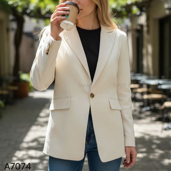 Áo vest style US UK / TRẮNG KEM