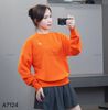 Áo sweater nỉ style US UK / T24 cam , T26 xanh than , T27 nâu nhạt , T29 xám , T30 đỏ mận