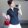Áo sơ mi ngắn tay xuất xịn / V7 trắng - V8 đen
