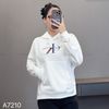 Áo hoodie in chữ style US UK / C10 trắng - C11 tím - C12 xám - C14 đen