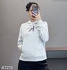 Áo hoodie in chữ style US UK / C10 trắng - C11 tím - C12 xám - C14 đen