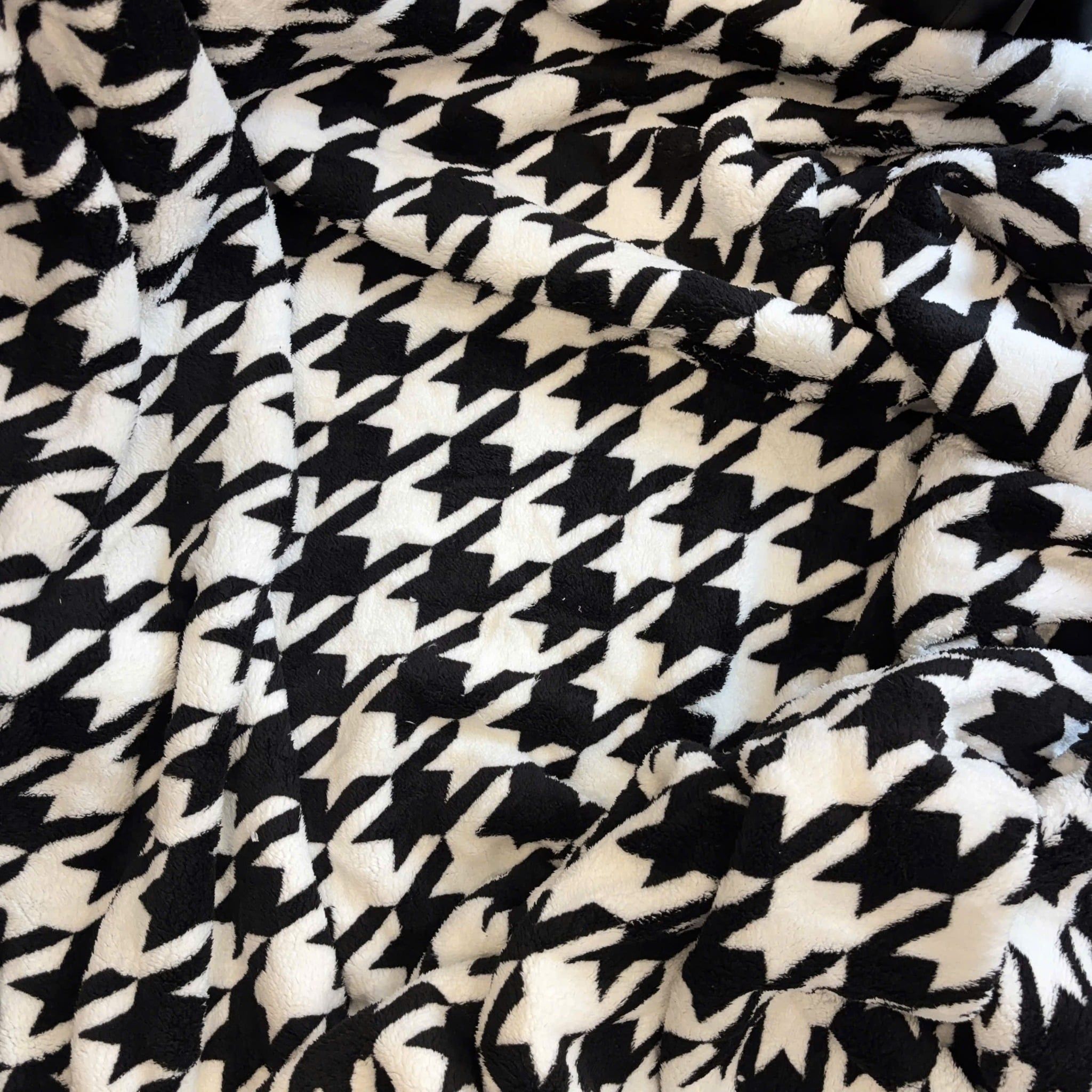 Chăn lông cừu style US UK / 1,5x1,8 / CARO ĐEN TRẮNG