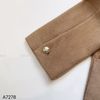 Áo khoác dạ túi vuông style US UK / nâu T8
