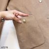Áo khoác dạ túi vuông style US UK / nâu T8
