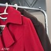 Áo khoác dạ dáng váy style US UK / Nâu D80 - Đỏ D81