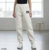 Quần jogger nỉ in chữ đen style US UK / D30 trắng kem , D31 xám đậm , D32 xám nhạt , D33 hồng đậm , D34 hồng nhạt