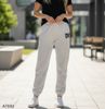 Quần jogger nỉ in chữ đen style US UK / D30 trắng kem , D31 xám đậm , D32 xám nhạt , D33 hồng đậm , D34 hồng nhạt